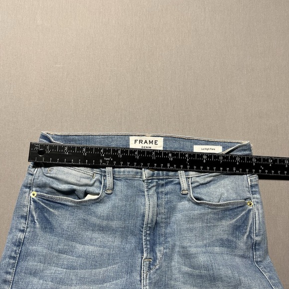 Frame Le High Flare Easton Jeans High‎ Rise Denim Size 27 - Picture 10 of 15